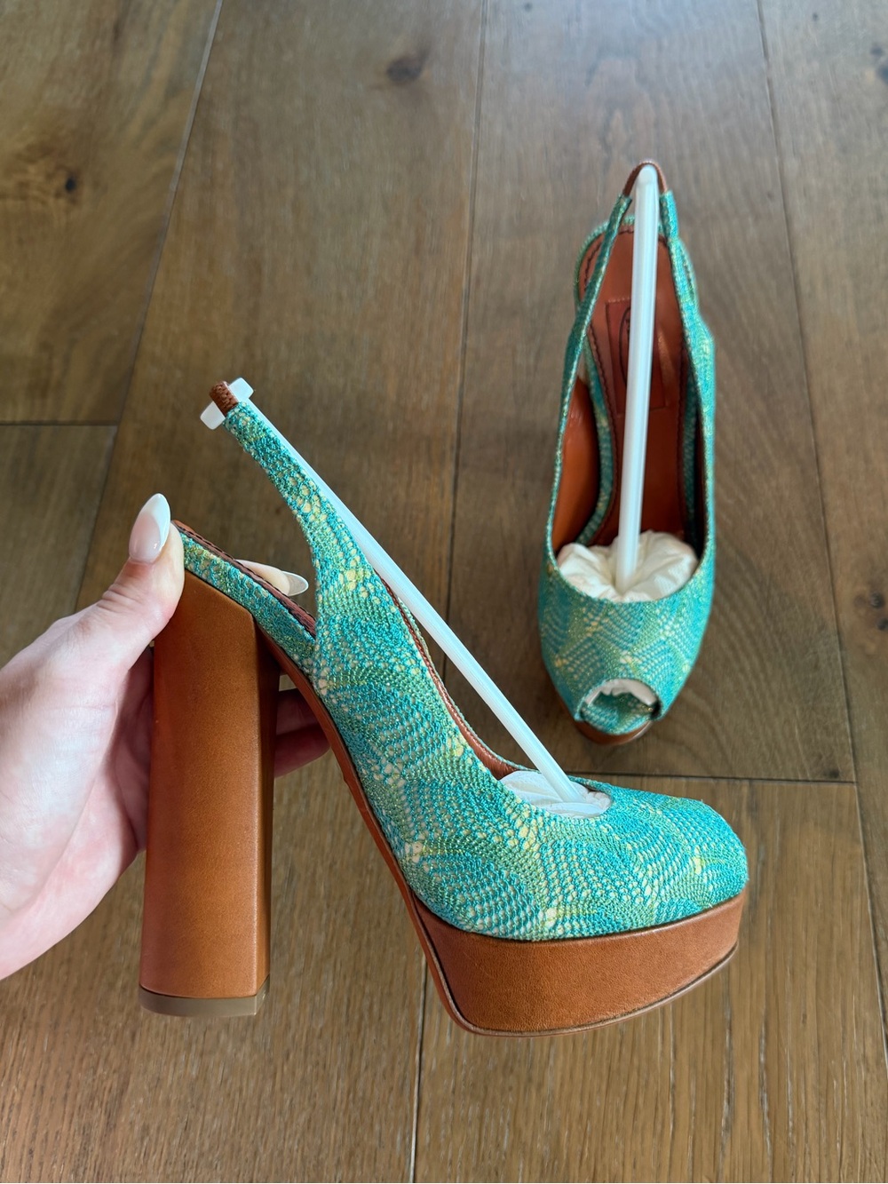 NWOT Missoni Platform Knit Heels